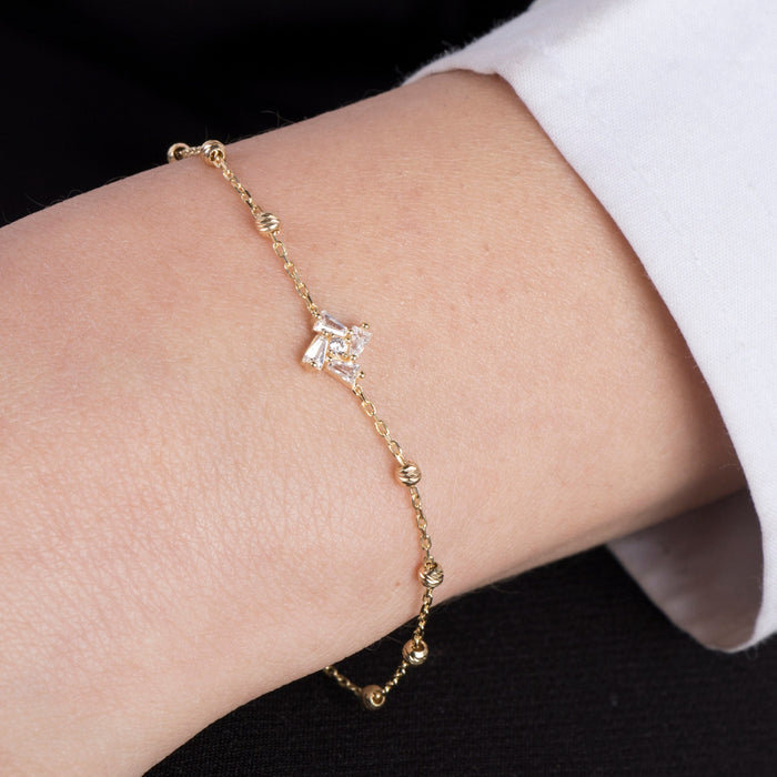 Elegant CZ Baguette Bracelet