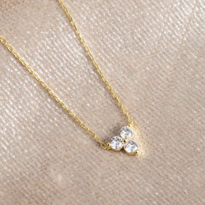 Dainty 14k Gold Vermeil Trio Necklace