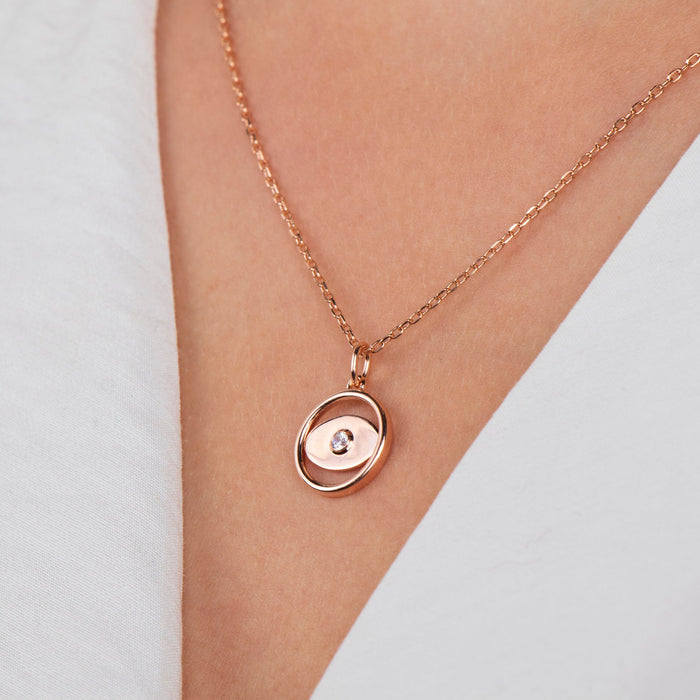 Gold Evil Eye Necklace