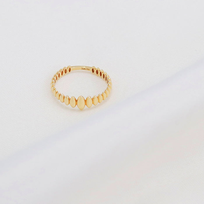 14K Solid Gold Spike Ring