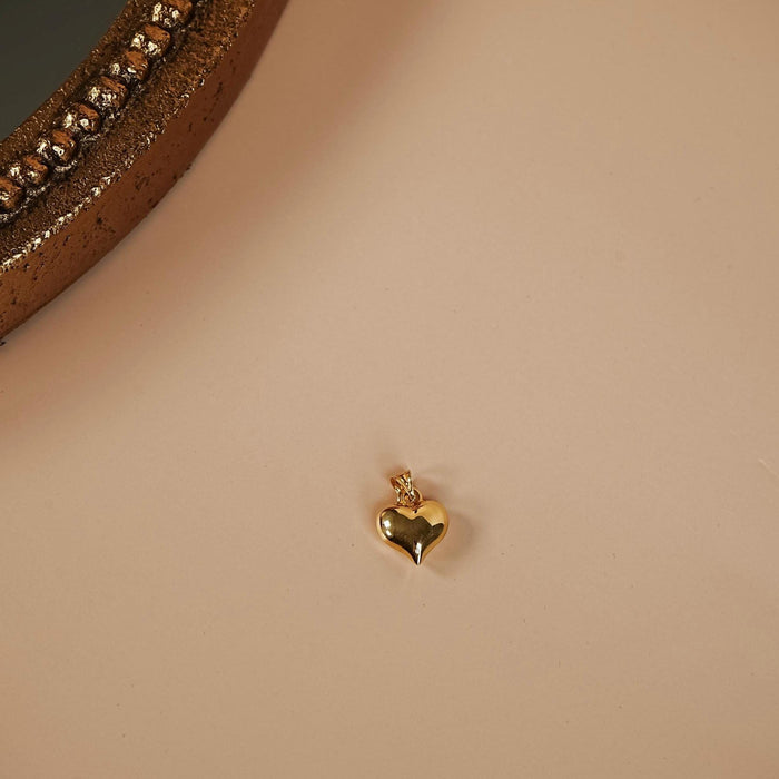 14k Solid Gold Heart Pendant