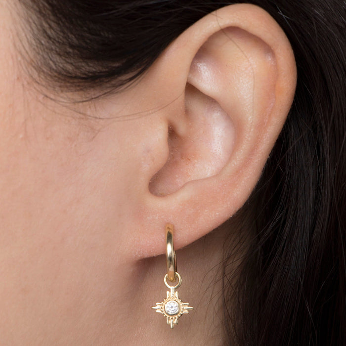 Gold Huggie Hoop Earrings