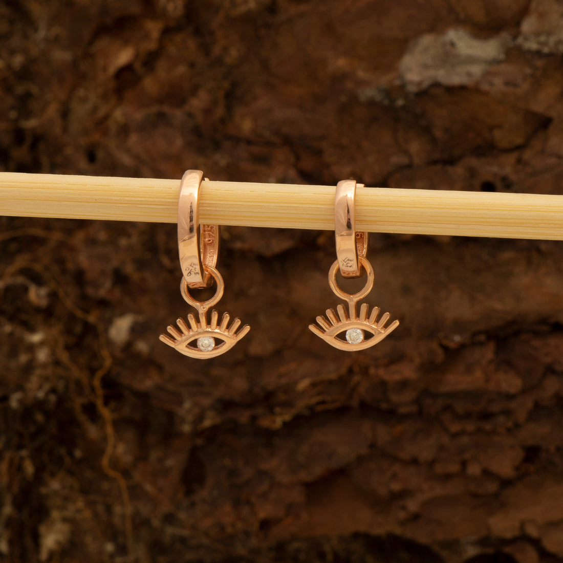 Evil Eye Huggie Hoop Earrings