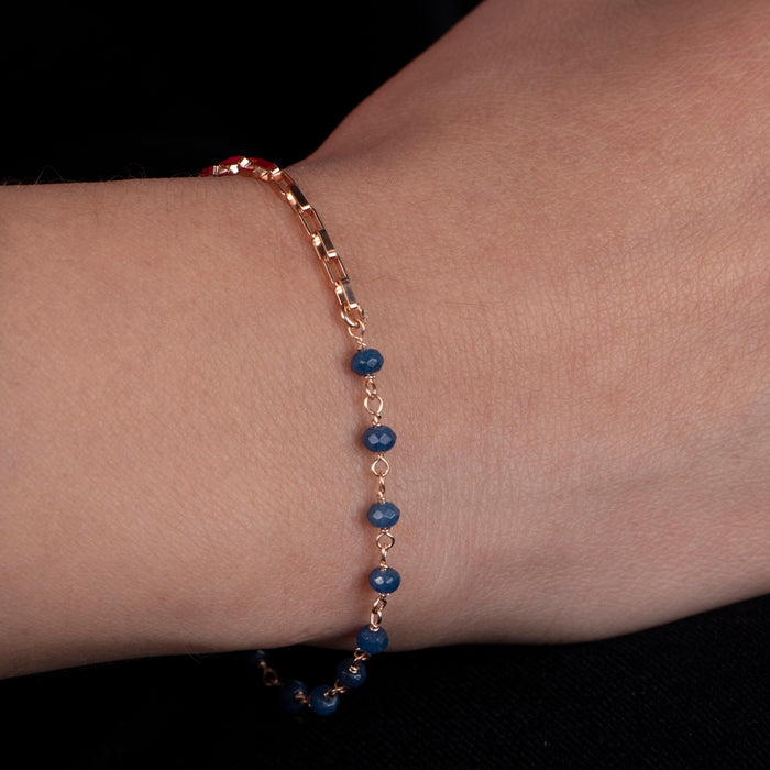 Gold Lapis Lazuli Bracelet