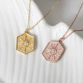 Radiant Gold Sun Medallion Necklace
