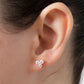Trio Diamond CZ Stud Earrings