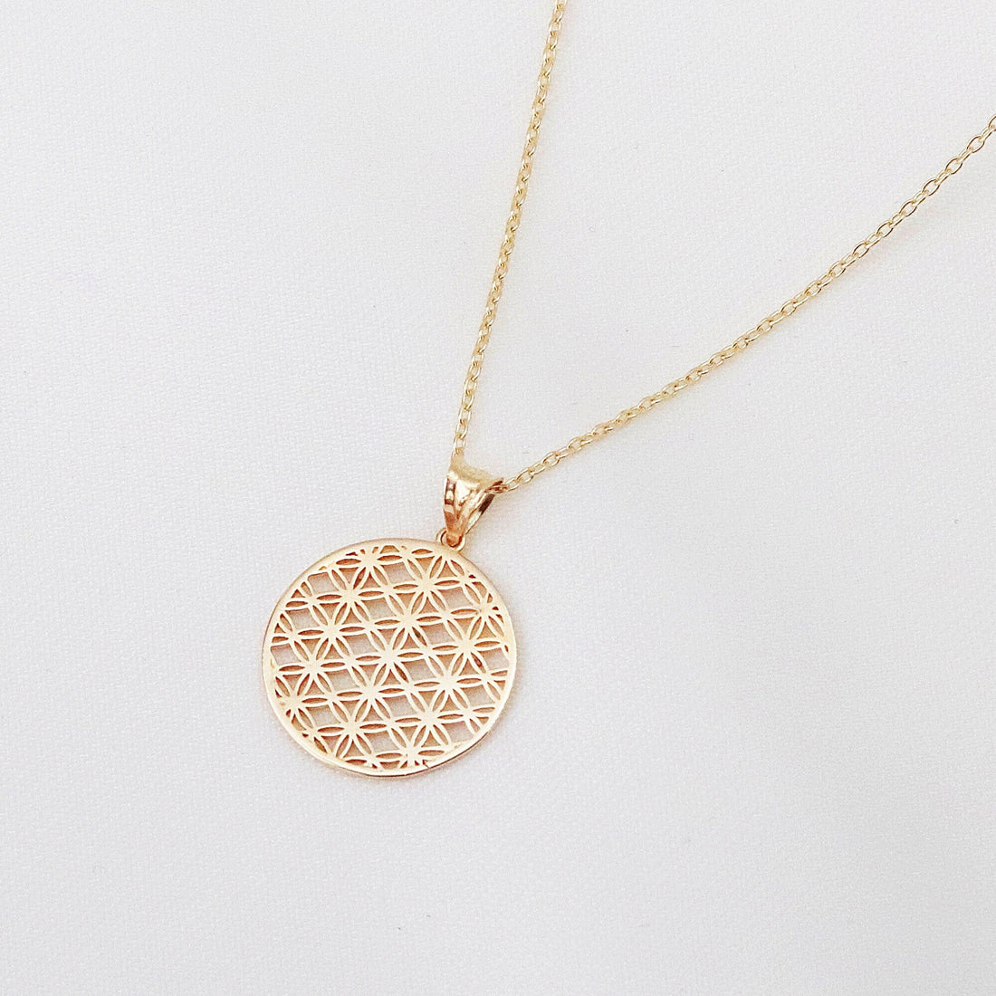 Flower of Life Medallion Necklace