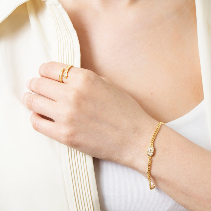 Dainty Baguette CZ Bracelet
