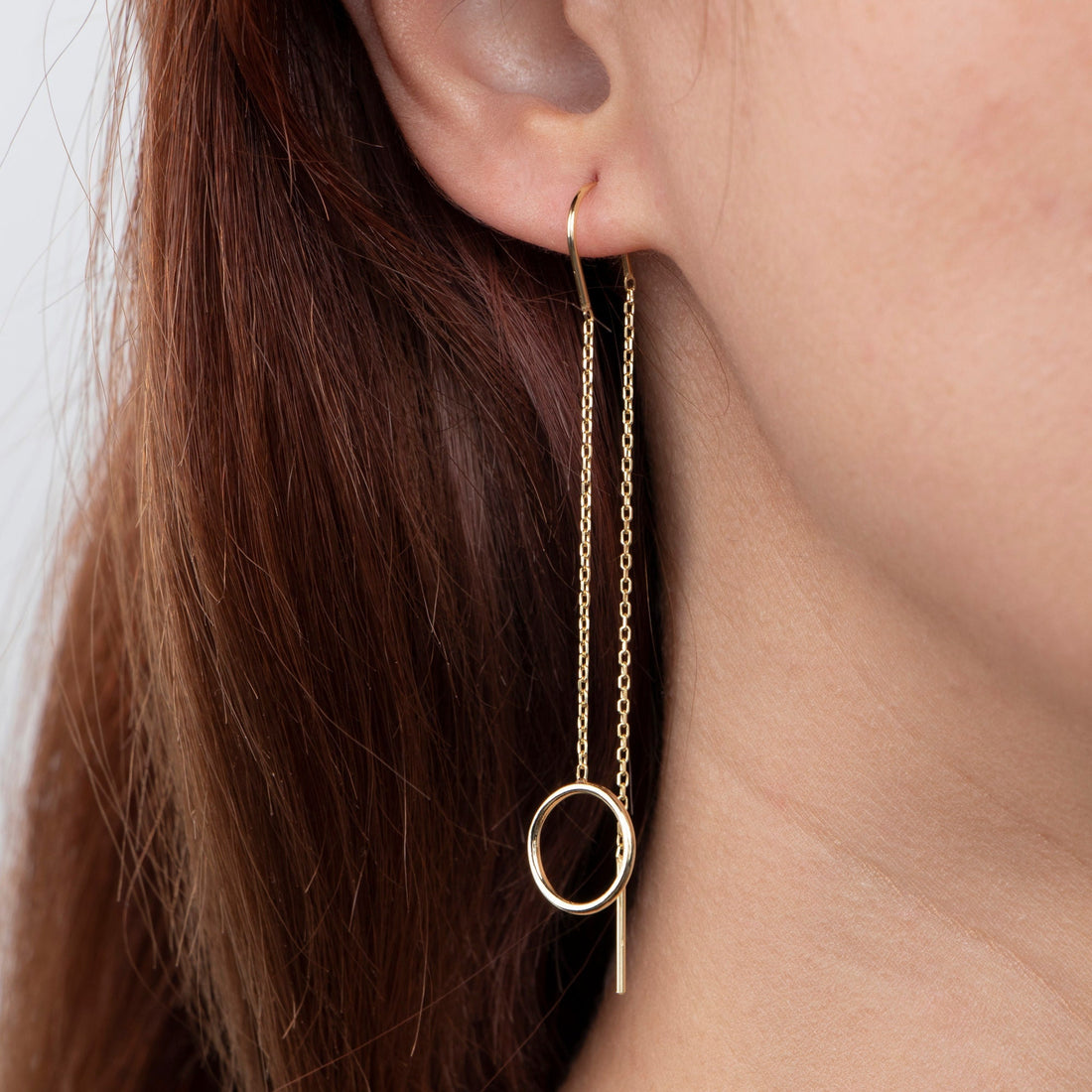 Heart Threader Earrings