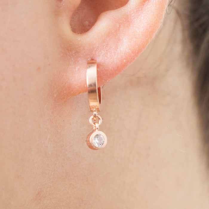 Gold Huggie Hoop Earrings