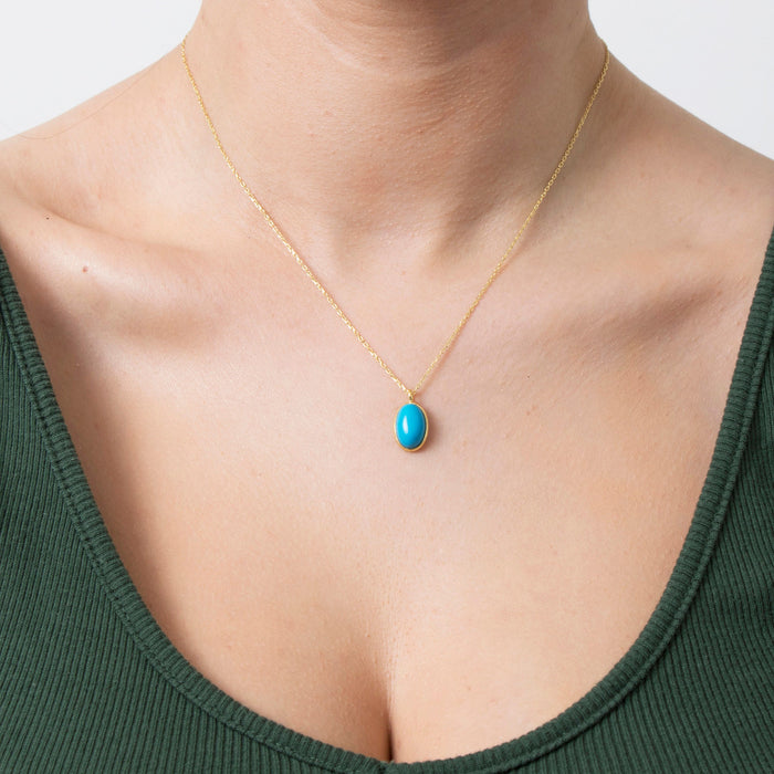 Dainty Jade & Turquoise Necklace