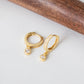 CZ Huggie Hoop Earrings