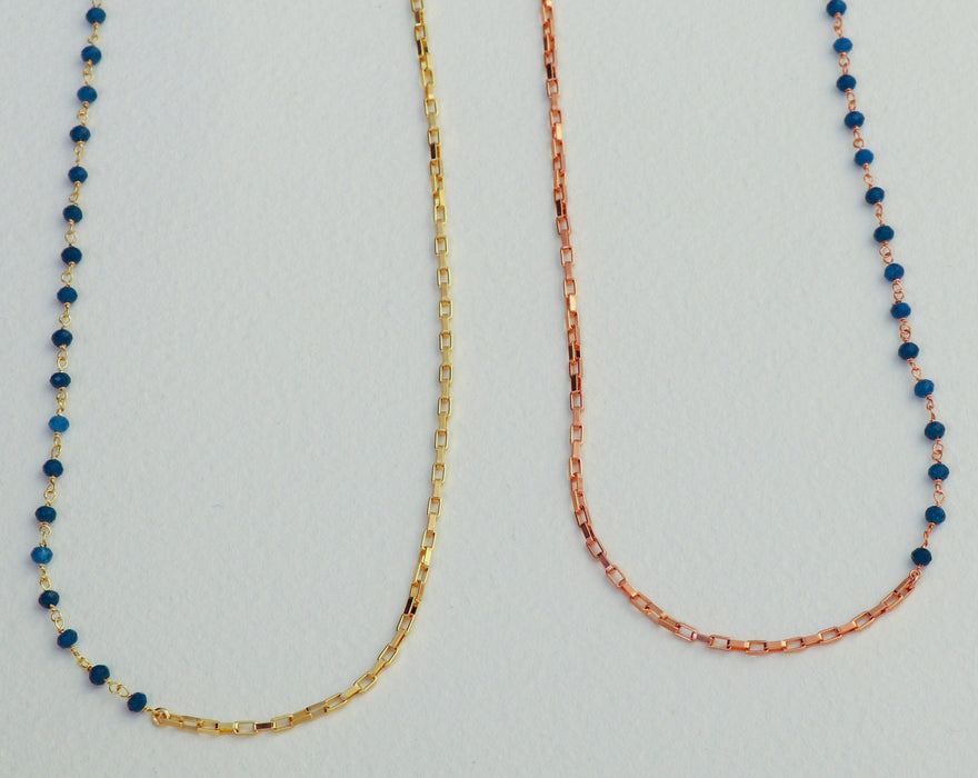 Gold Lapis Lazuli Necklace