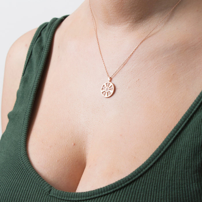 Delicate Celestial Rose Gold Necklace