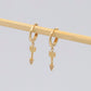 14K Solid Gold Huggie Hoop Earrings