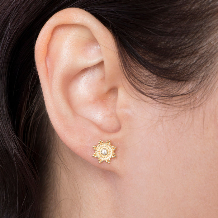 Sunburst Stud Earrings