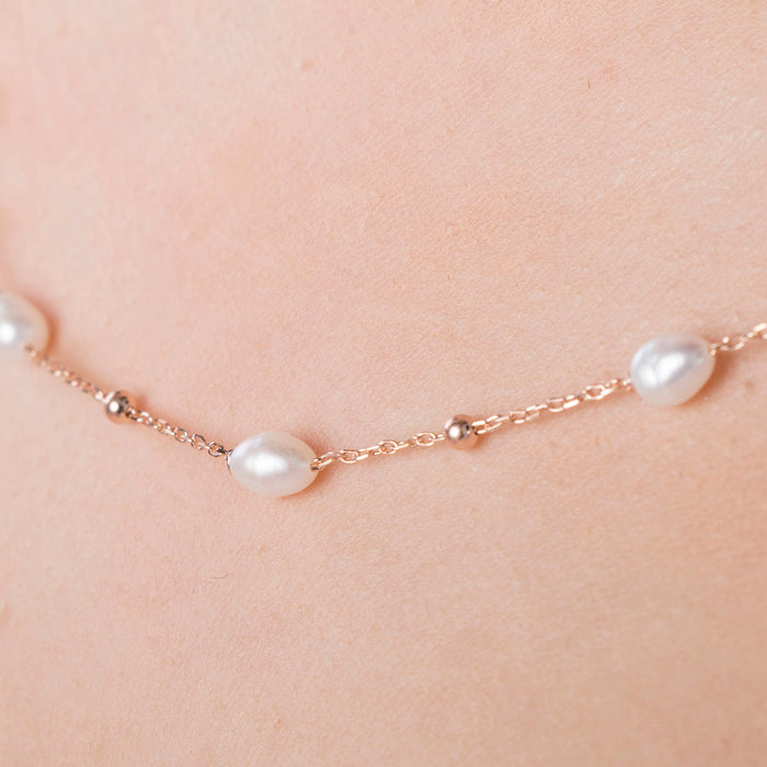 Gold Vermeil Freshwater Pearl Necklace