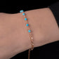Gold Beaded Turquoise Bracelet