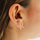 Celestial Star Huggie Hoops