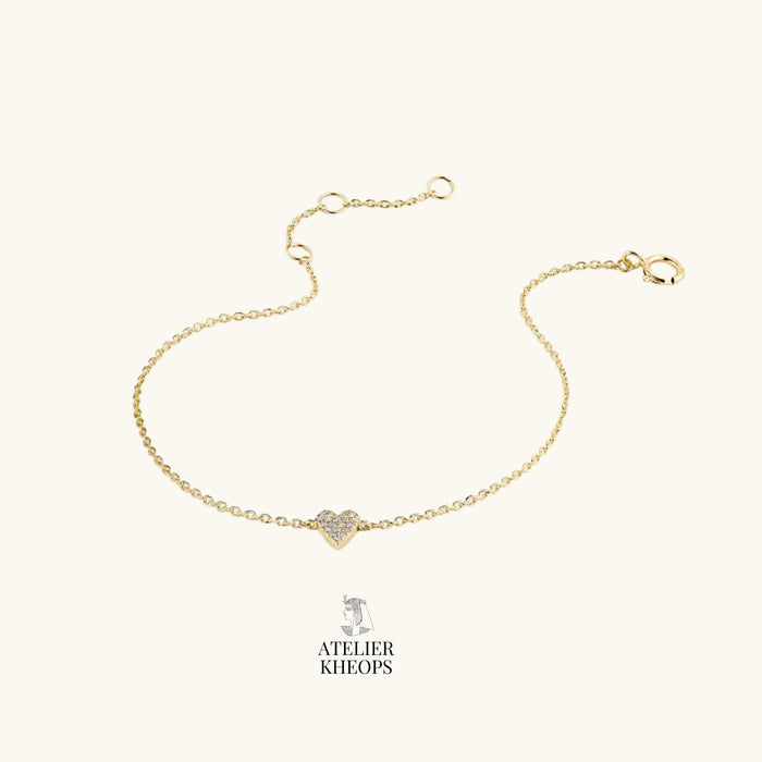 Gold Heart Bracelet
