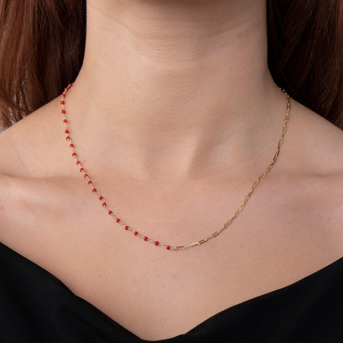 Coral Gem Choker