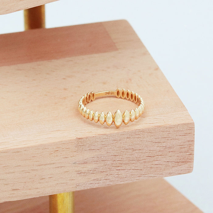 14K Solid Gold Spike Ring