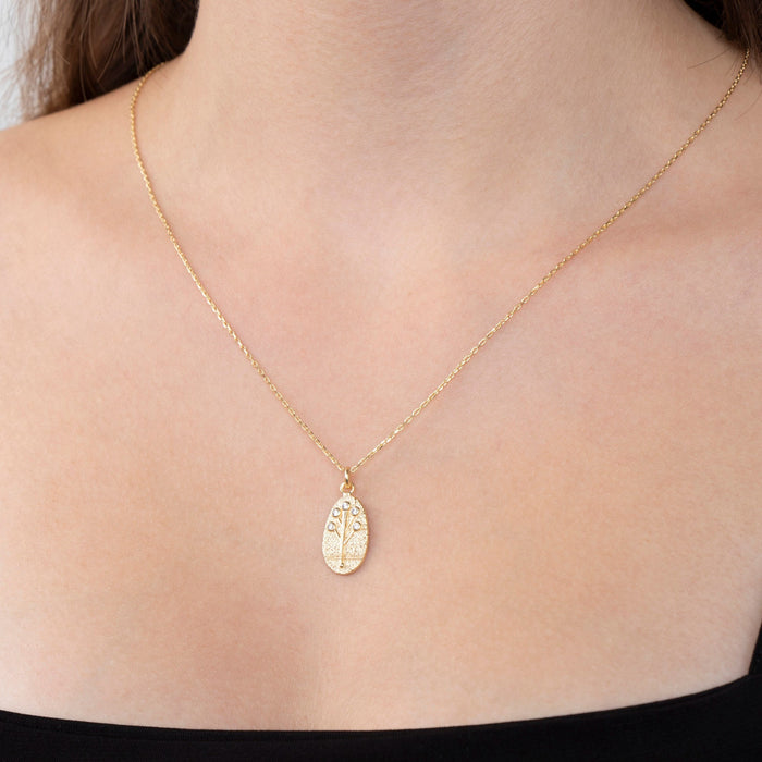 Dainty 14k Gold Tree of Life Necklace