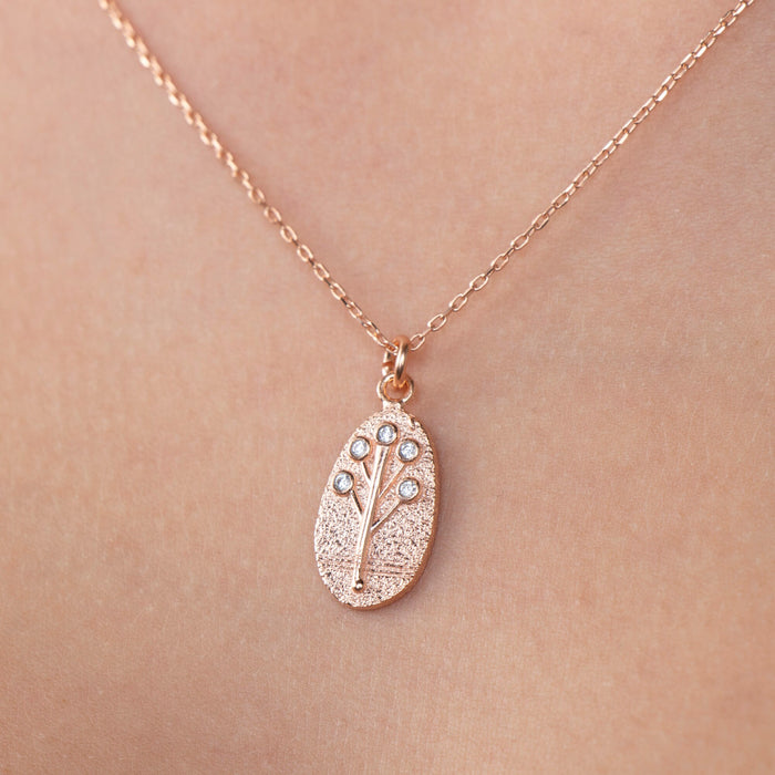 Dainty 14k Gold Tree of Life Necklace