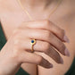 Moonstone & Lapis Lazuli Ring