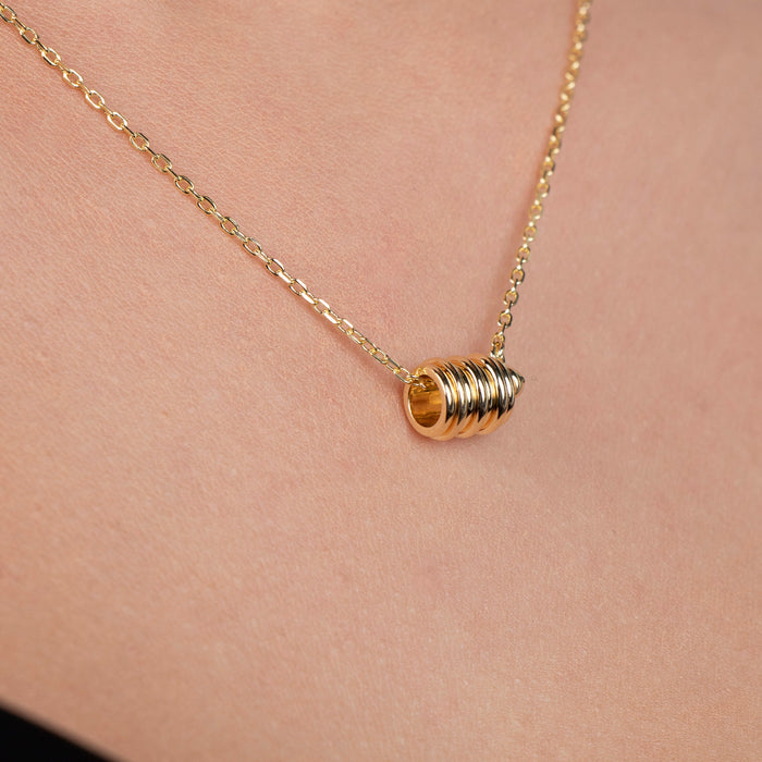 Gold Tube Necklace