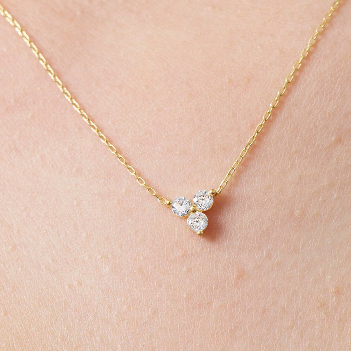 Dainty 14k Gold Vermeil Trio Necklace
