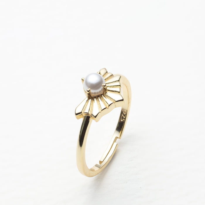 Sunburst Pearl Ring
