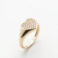 Pave Diamond Signet Ring