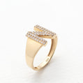Personalized 14k Solid Gold Initial Ring