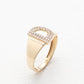 Personalized 14k Solid Gold Initial Ring