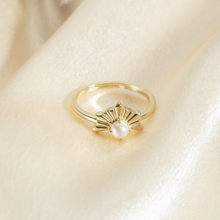 Sunburst Pearl Ring