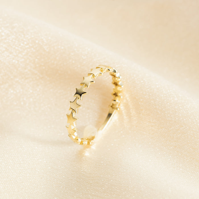 Celestial Star Band Ring