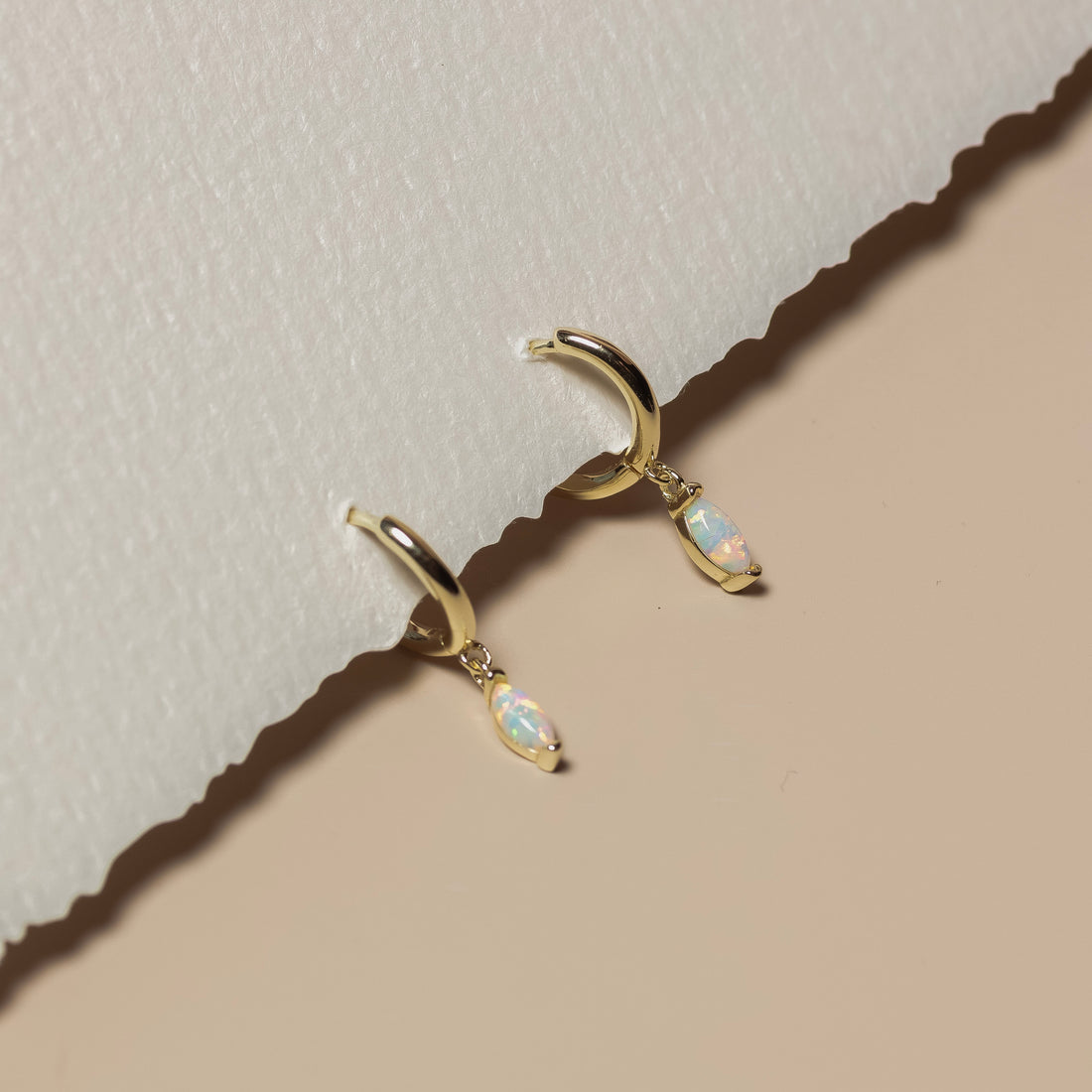 Marquise Opal Drop Earrings