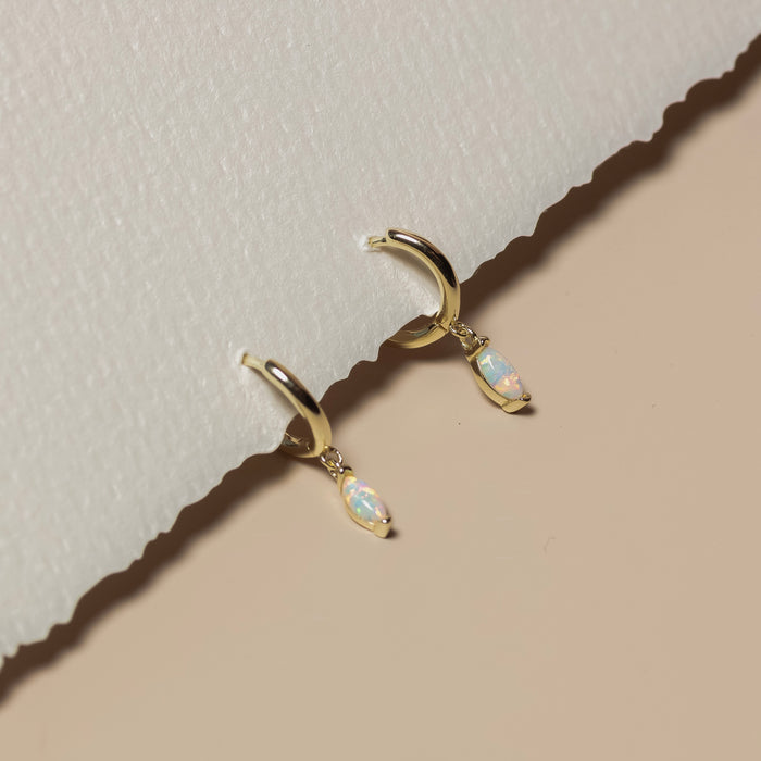 Marquise Opal Drop Earrings