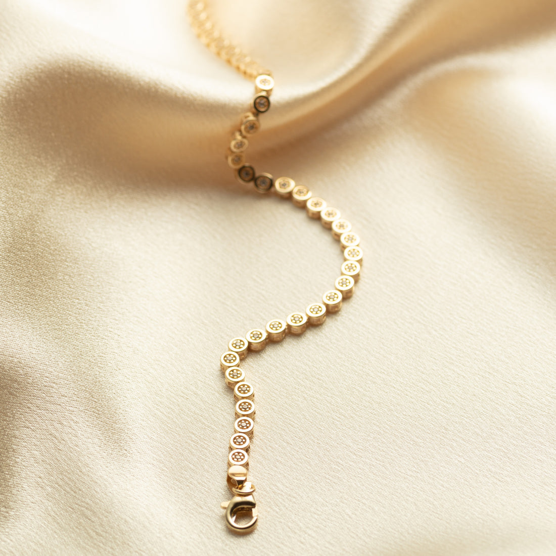 Bezel Set Tennis Bracelet