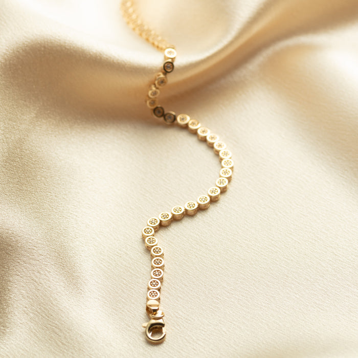 Bezel Set CZ Bracelet