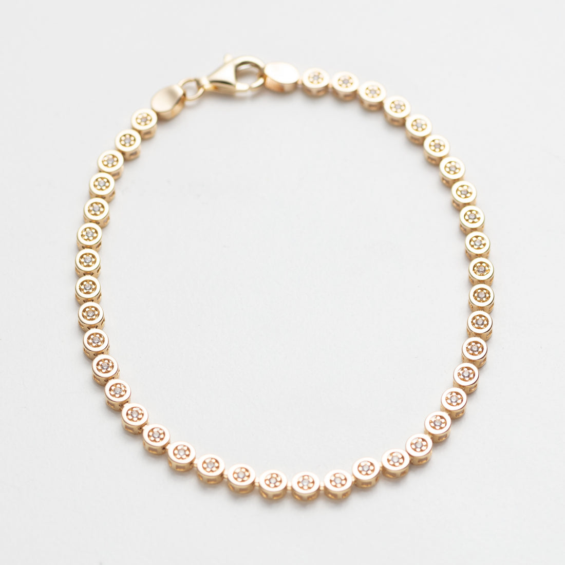 Bezel Set Tennis Bracelet