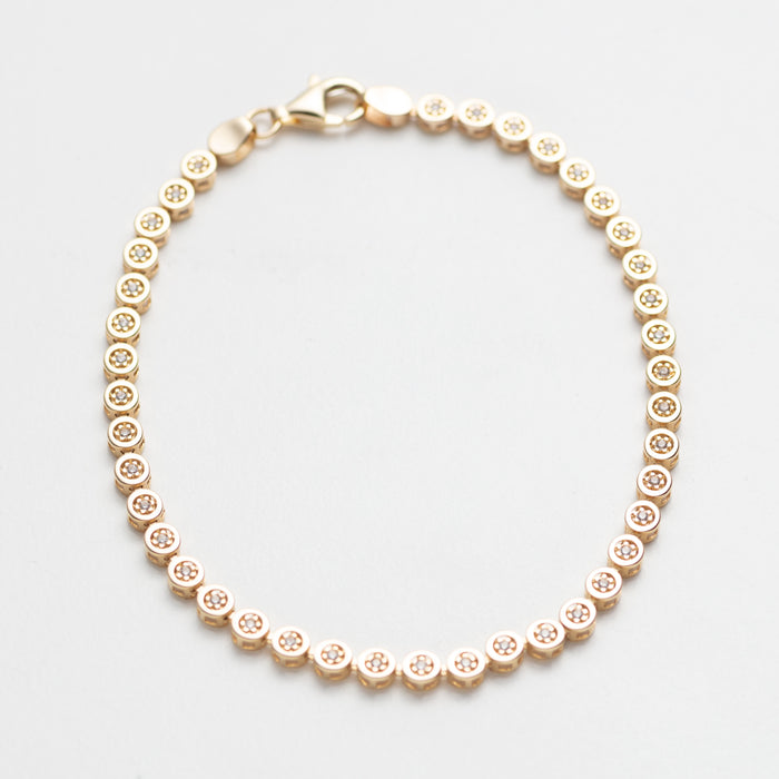 Bezel Set CZ Bracelet