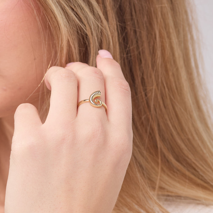 Spiral Seashell Ring