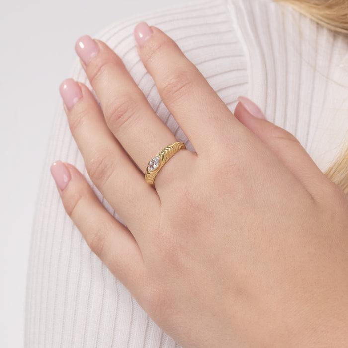 Marquise CZ Ring