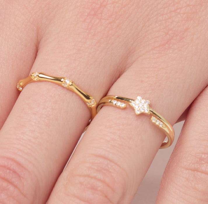 Gold Star Ring
