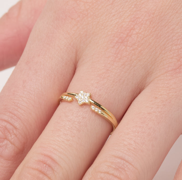Gold Star Ring