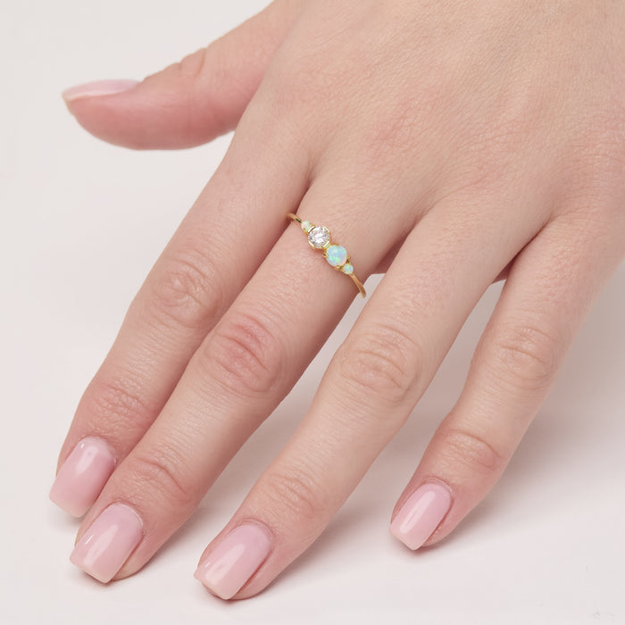 Opal Birthstone Ring