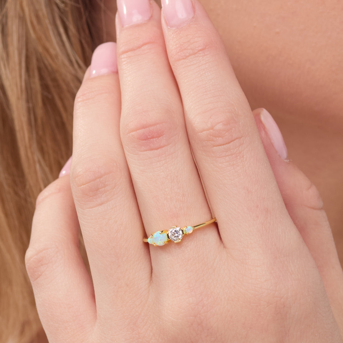 Opal Birthstone Ring