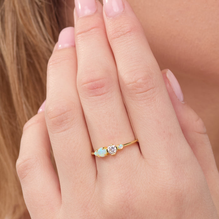 Opal Birthstone Ring